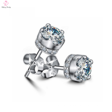 Boucles d&#39;oreilles en argent sterling 925 Crown Design personnalisé